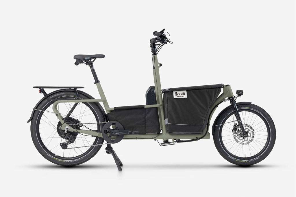 Baggy vert olive gloss - Caisse noire