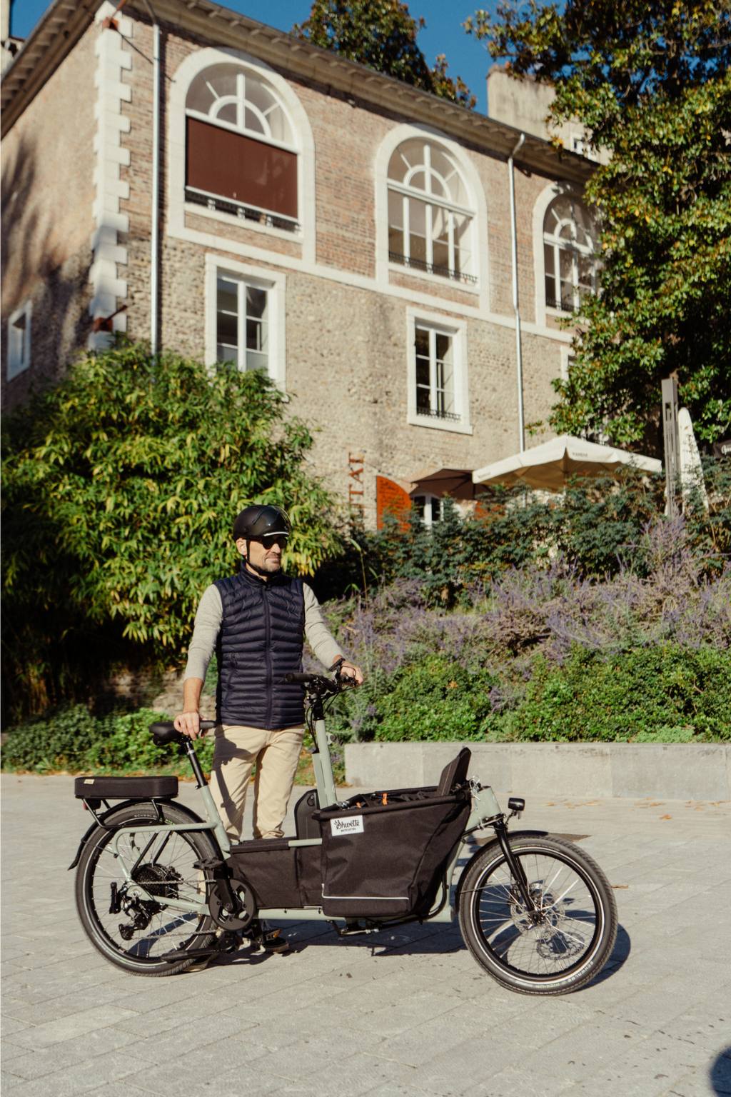 Baggy vert olive gloss - Caisse noire